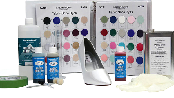 International Fabric Shoe Dye Color Chart by Manhattan Wardrobe Supply