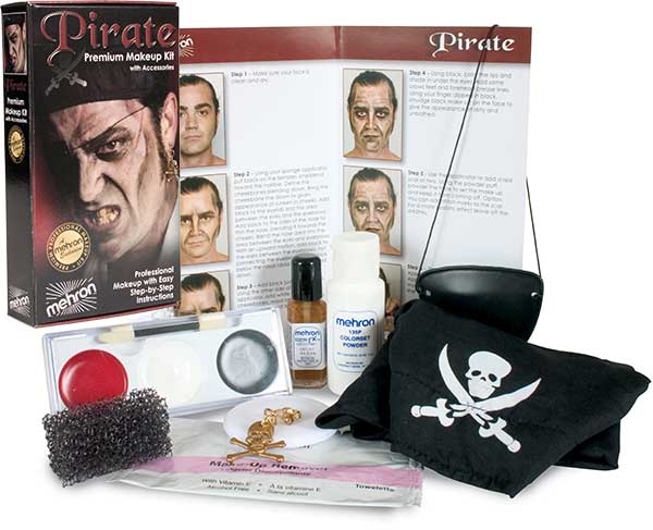 Mehron Pirate Character Kit by Manhattan Wardrobe Supply 