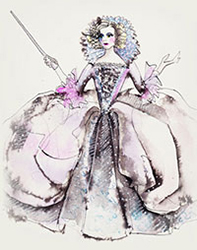 Fairy Godmother Sketch by Manhattan Wardrobe Supply