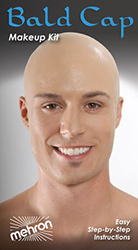 Mehron Bald Cap Premium Character Kit for Halloween by MWS Pro Beauty