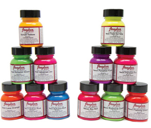 Do-It-Yourself Angelus Neon Leather Paint by Manhattan Wardrobe Supply