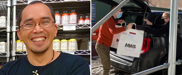 Curbside delivery in snowstorm during pandemic | MWS